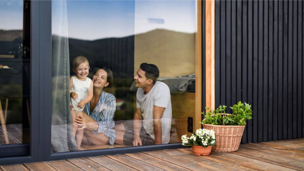 young family of three enjoying Ambiance