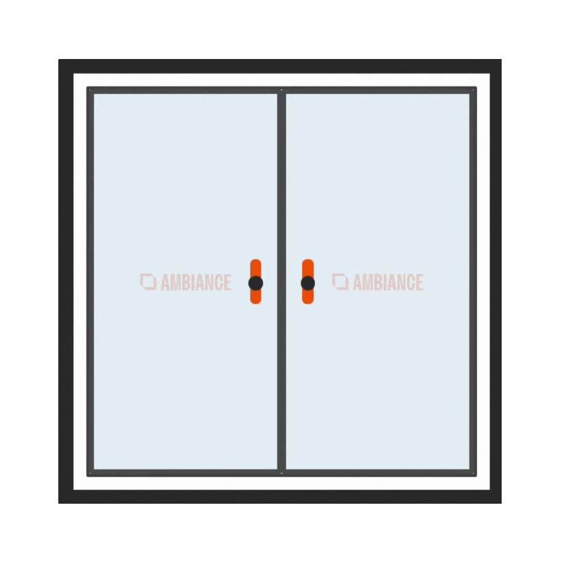 Animation showing how the Ambiance french doors open
