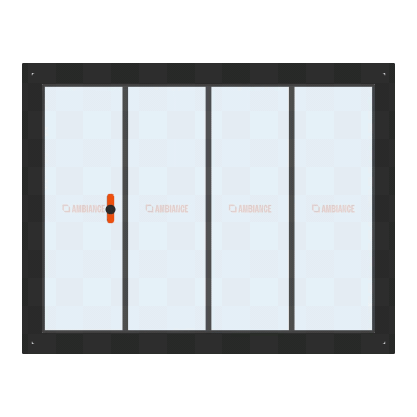 Animation showing Ambiance Invisifold door in action