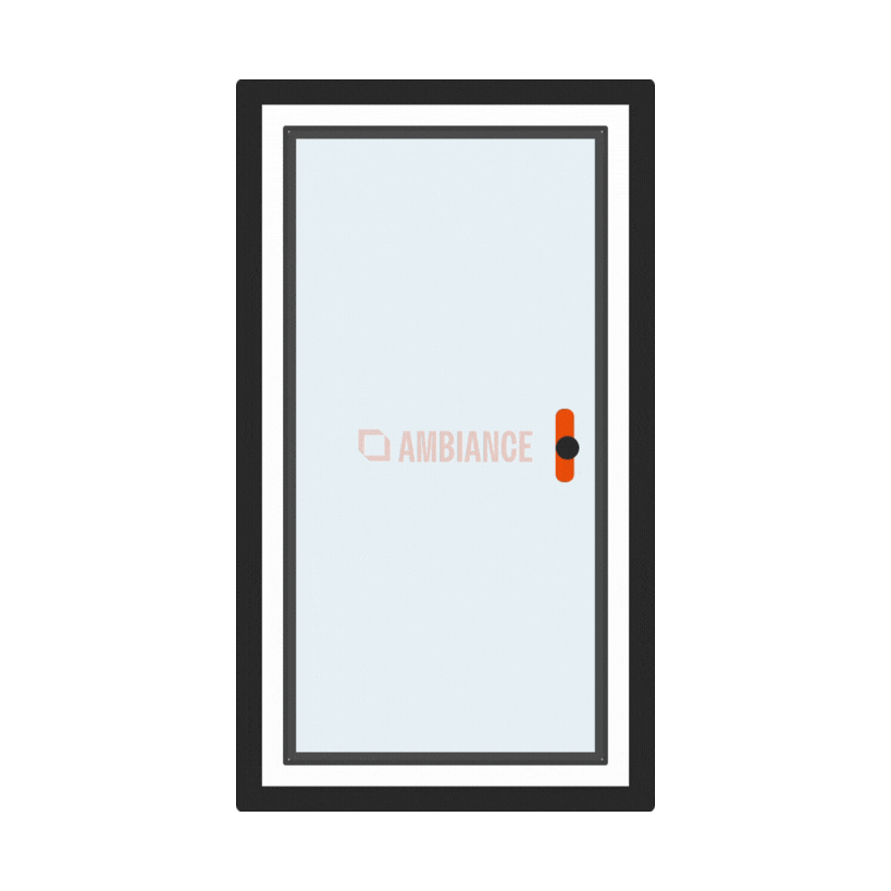 Animation showing Ambiance Tilt and Turn door